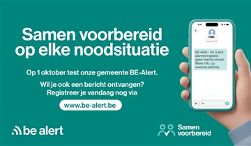 Test BE-Alert op 1 oktober